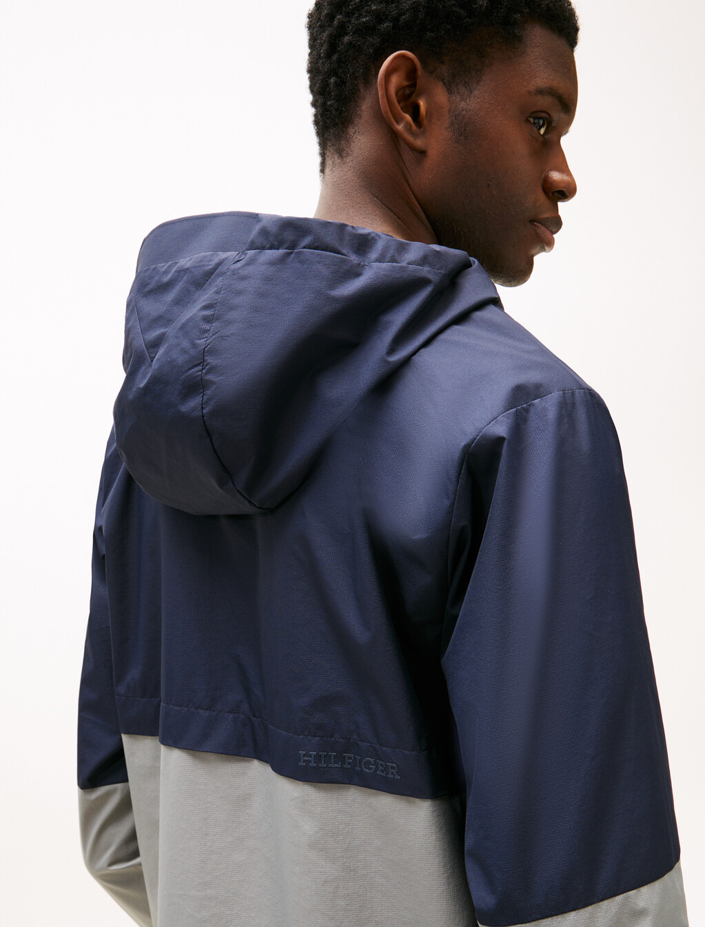 Color Block Hooded Jacket, Desert Sky, hi-res