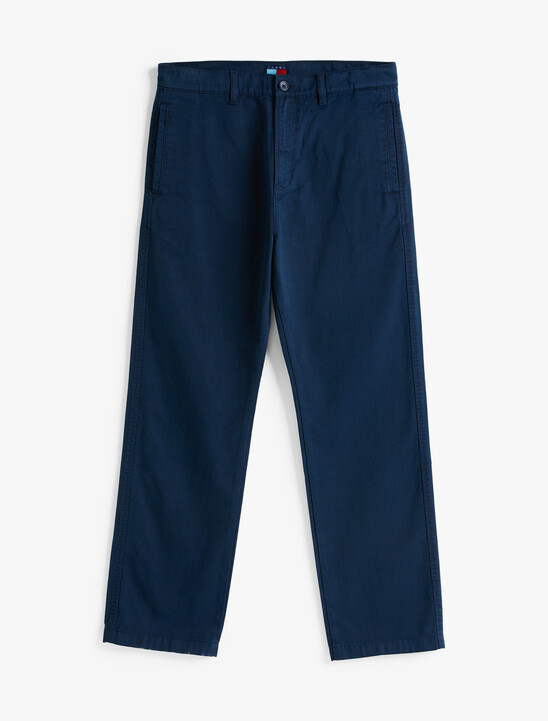Cotton Twill Straight Leg Chinos