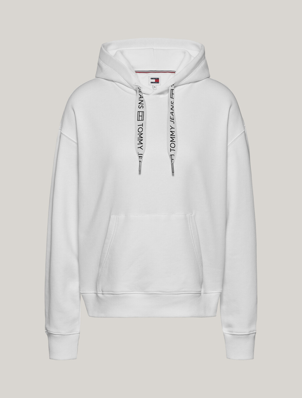 Logo Drawcord Hoodie, White, hi-res