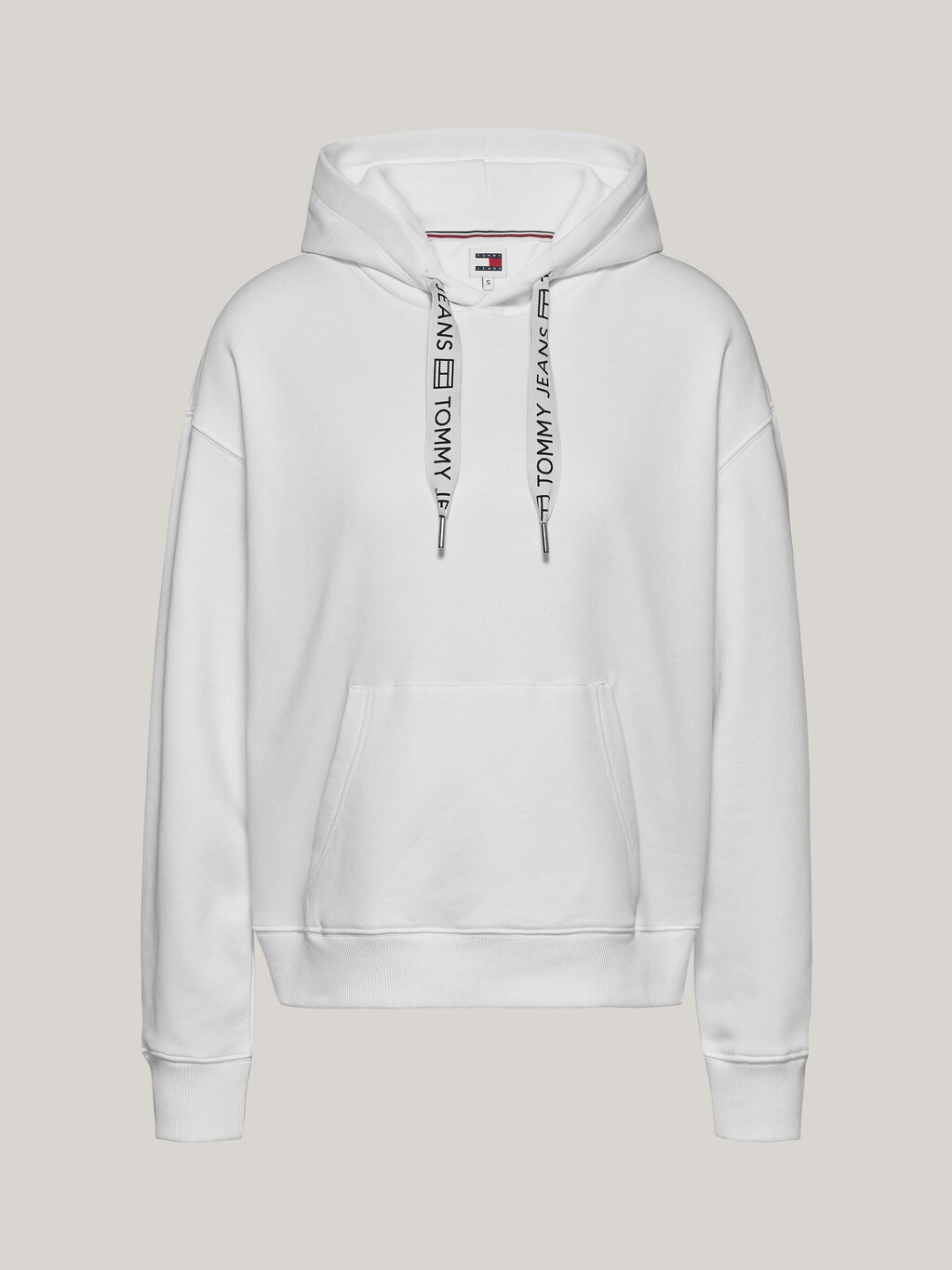 Logo Drawcord Hoodie, White, hi-res