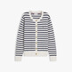Ivory Petal/ Dark N Navy Breton Stp