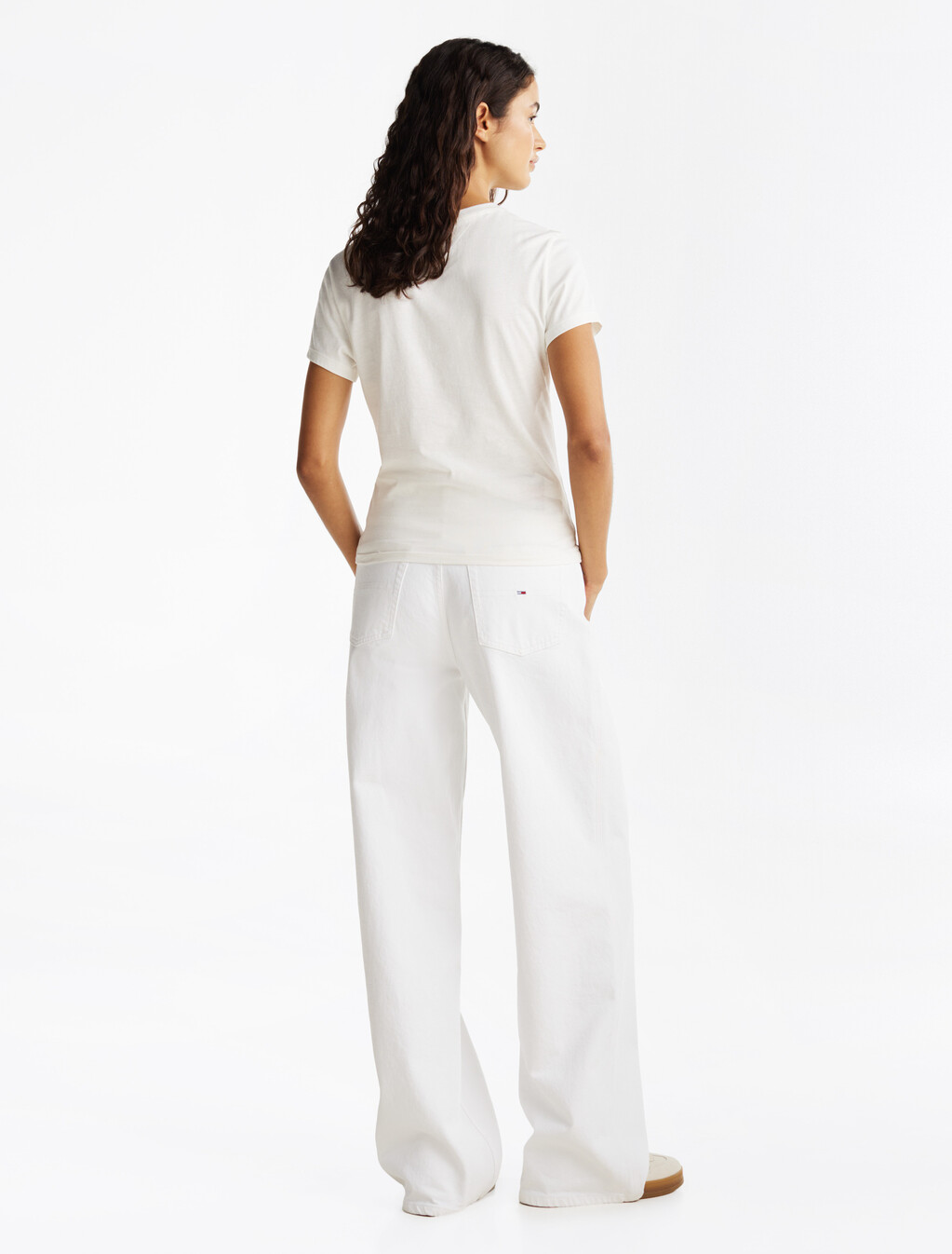 Logo Slim T-Shirt, Ecru, hi-res
