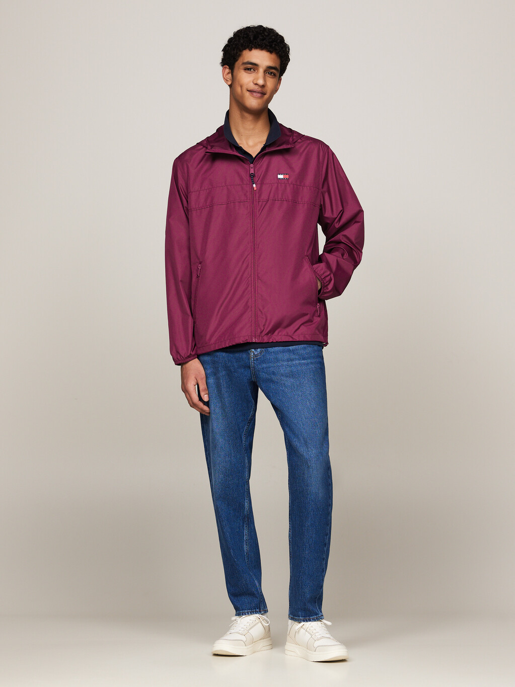 Chicago Zip-Thru Lightweight Windbreaker, Valley Grape, hi-res