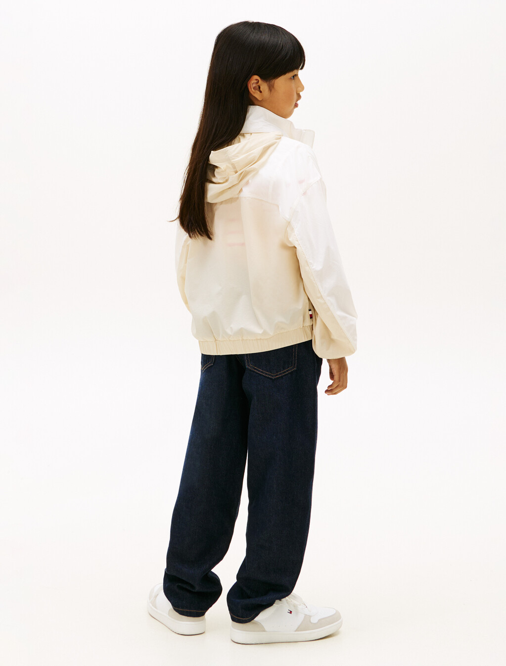 童裝連帽風衣, Classic Beige Colourblock, hi-res
