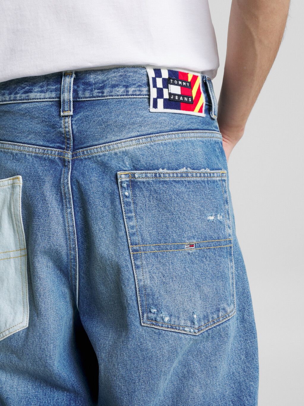 Aiden Archive Baggy Faded Jeans, Denim Light, hi-res