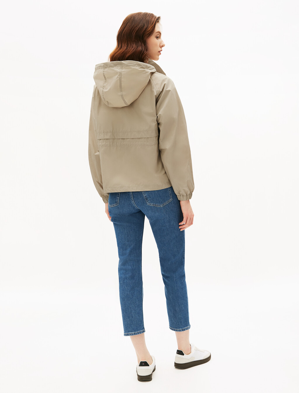 Hip Length Windbreaker, Sandalwood, hi-res
