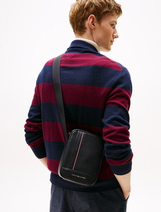 Metal Logo Crossbody Reporter Bag
