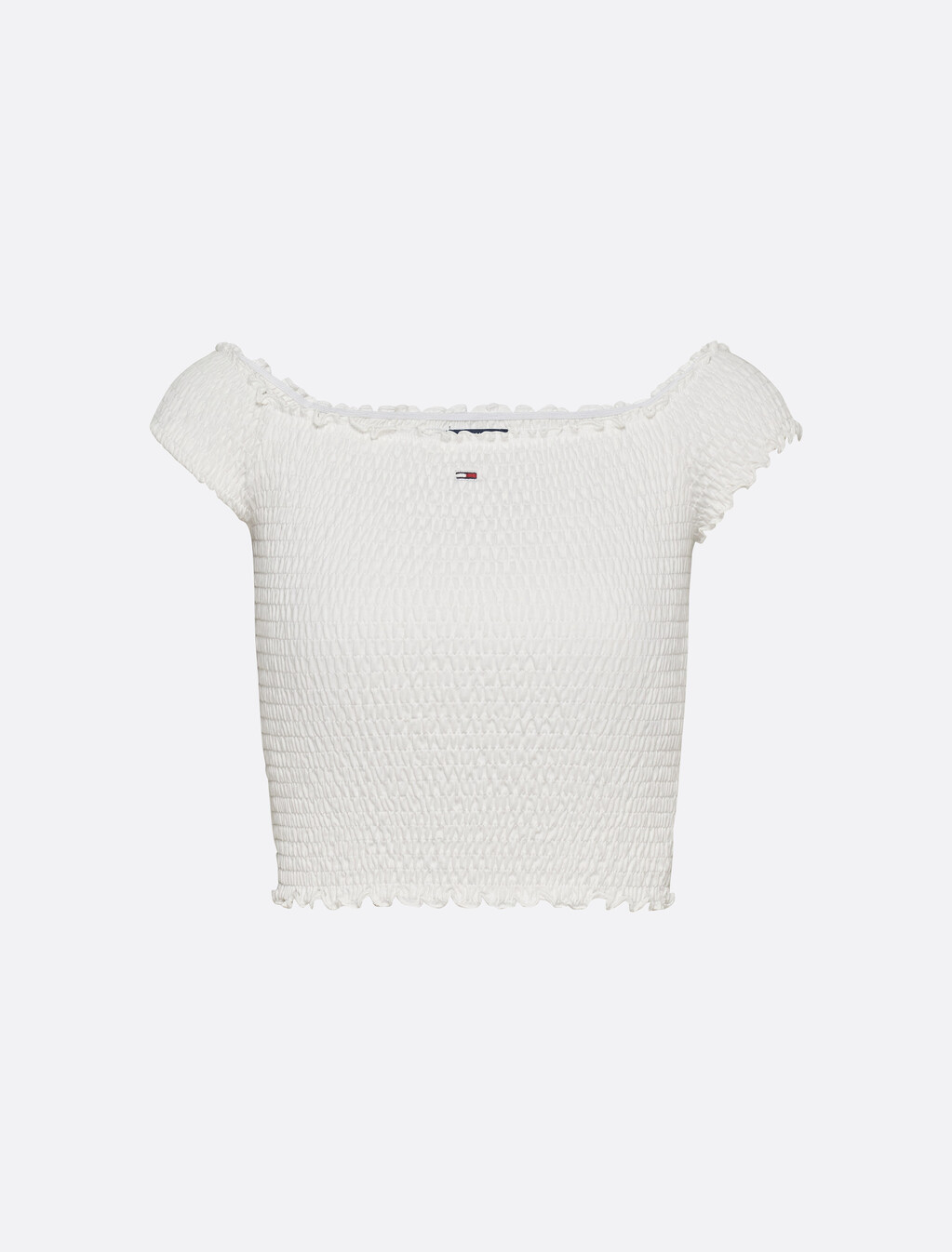 Cropped Smock Top, Ecru, hi-res