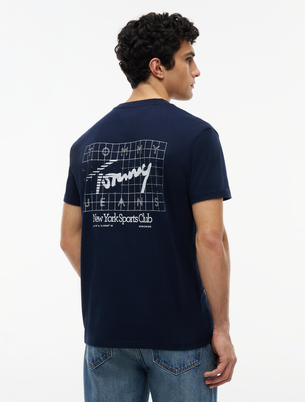 Flag Graphic Print T-Shirt, Dark Night Navy, hi-res