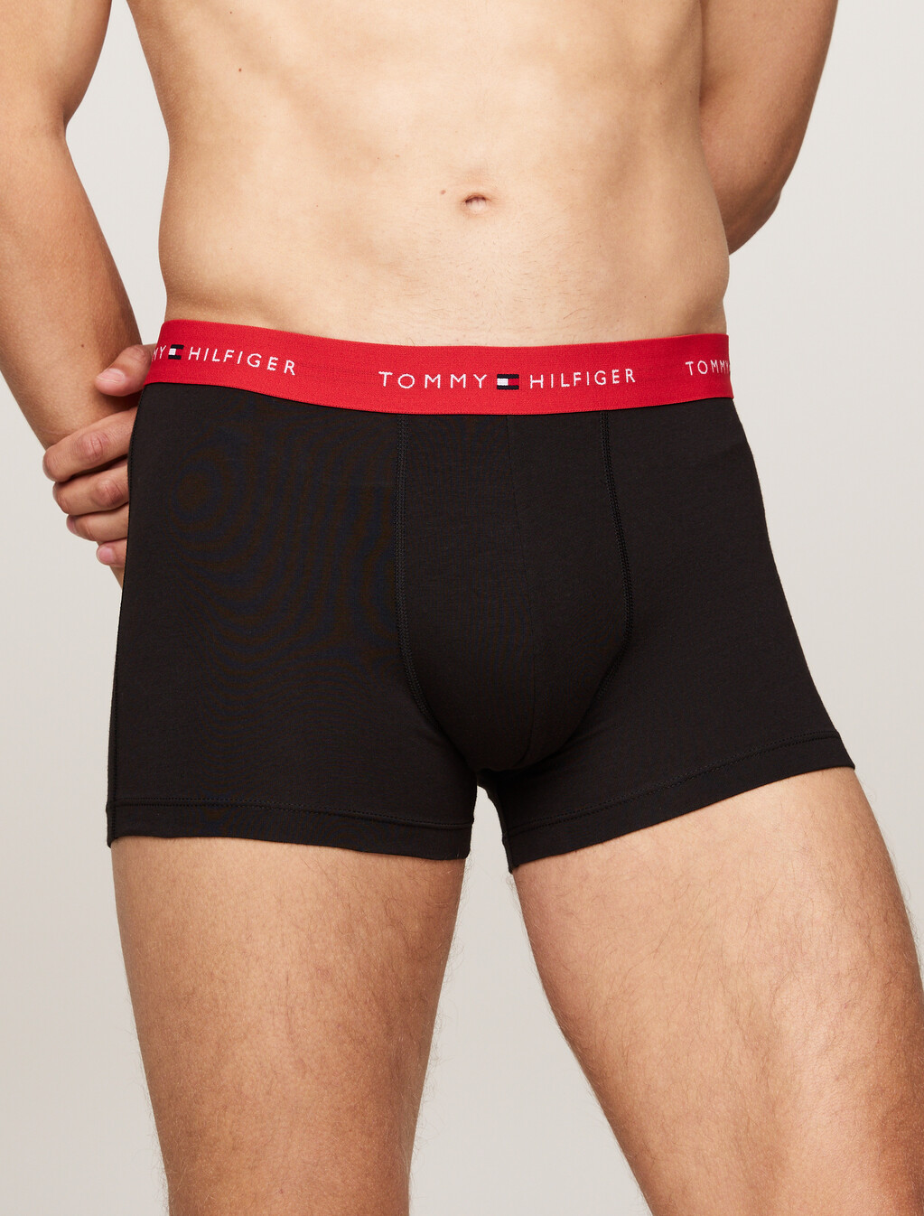 3 件組標誌腰帶三角內褲, Bright Blue/Black/Deep Crimson, hi-res