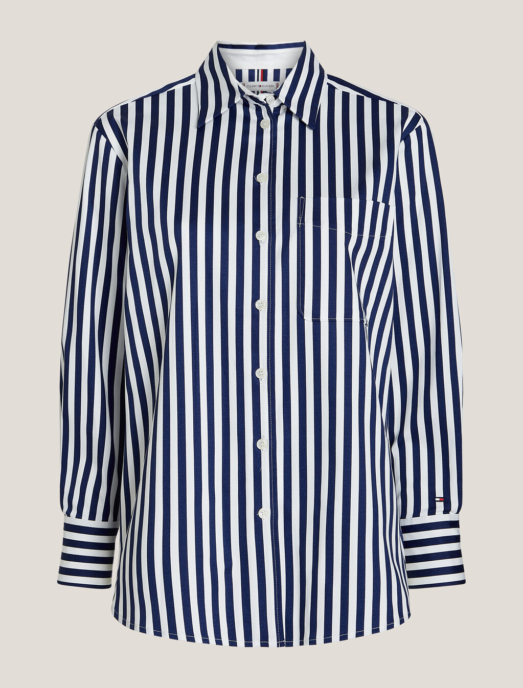 Asia Fit Banker Stripe Shirt, Banker Stp Ancient/ Desert Sky, hi-res