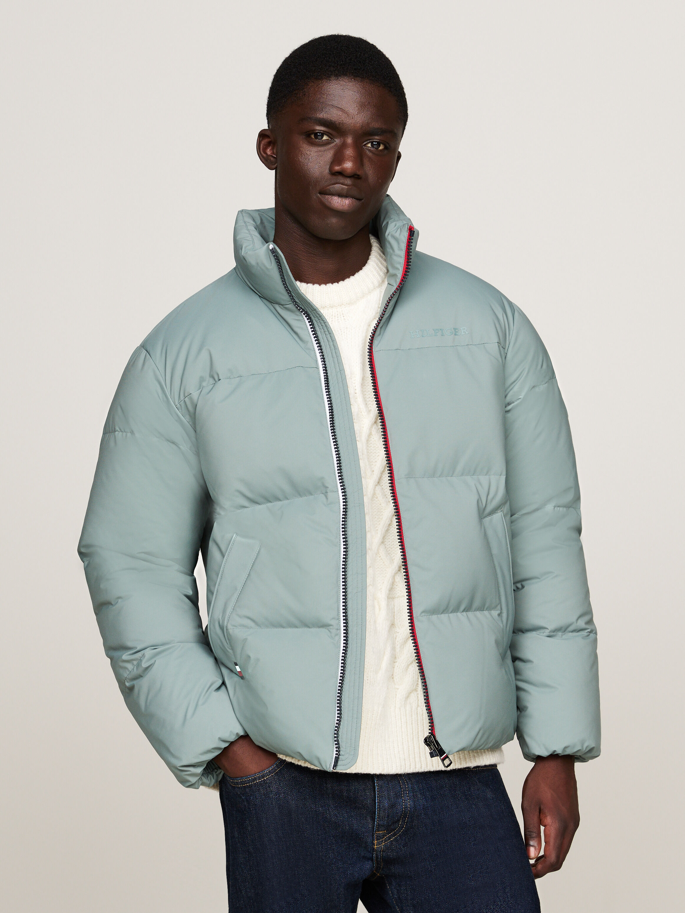 Signature Zip Puffer Jacket