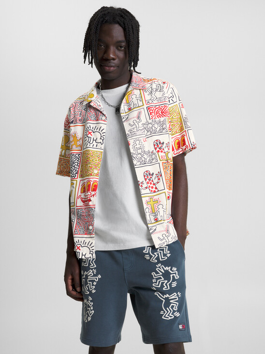 Tommy X Keith Haring One Man Show 印花中性寬鬆短袖裇衫