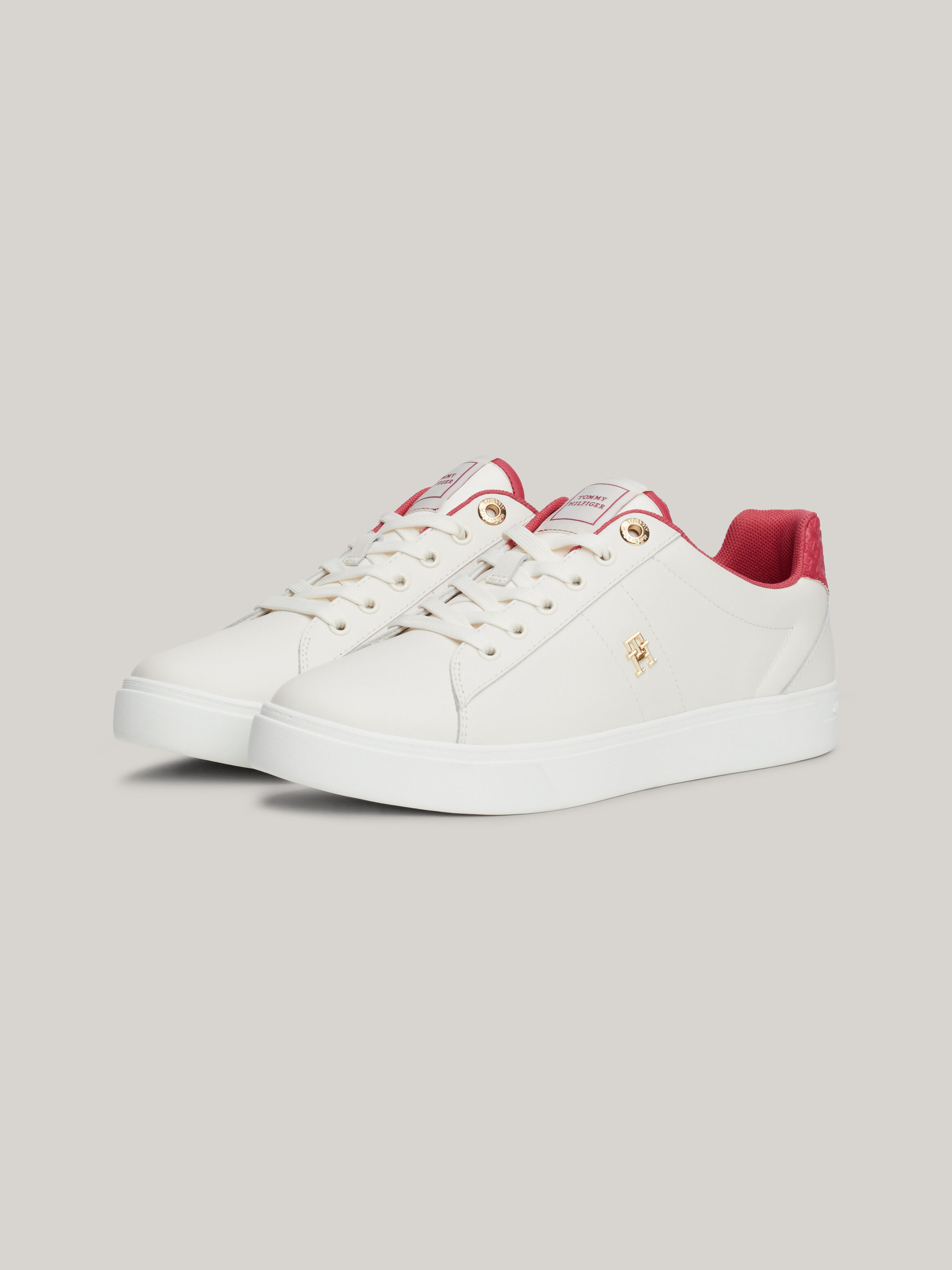 Tommy hilfiger white trainers womens top