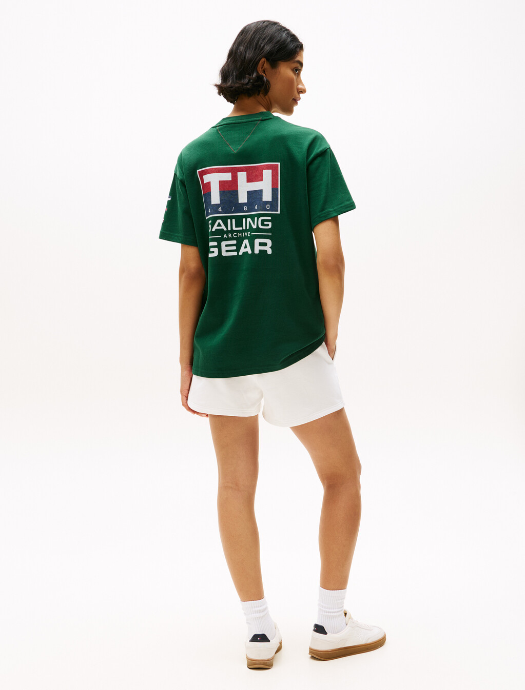 Hilfiger Sailing Relaxed Back Logo T-Shirt, Ornamental Green, hi-res