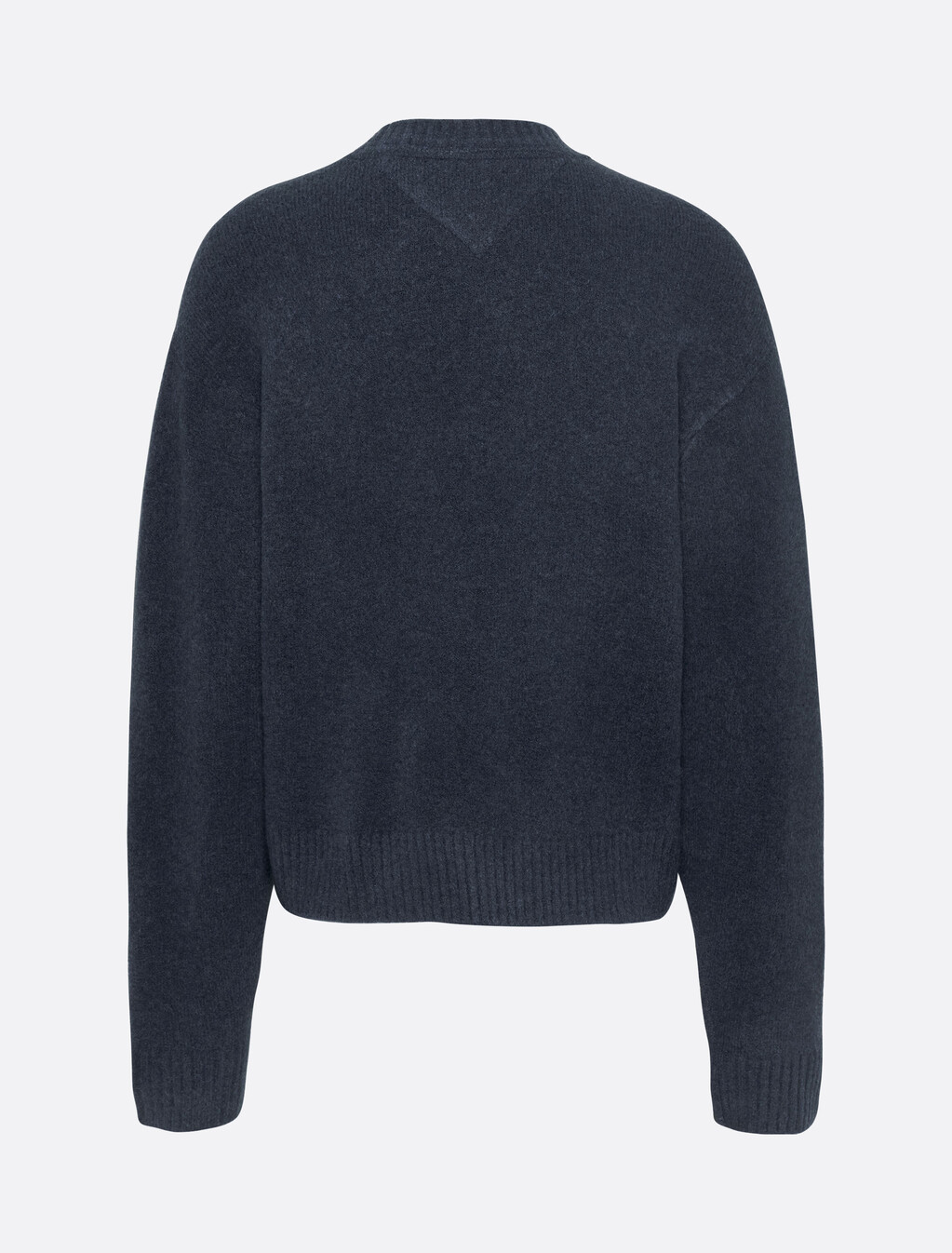Mélange Relaxed Jumper with Wool, Dark Night Navy Melange, hi-res