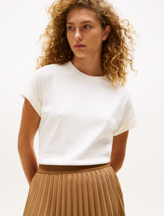 Roll Tab Sleeve T-Shirt
