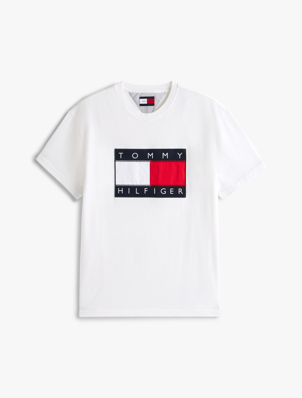 Hilfiger Sailing Flag Badge T-Shirt, Ecru, hi-res