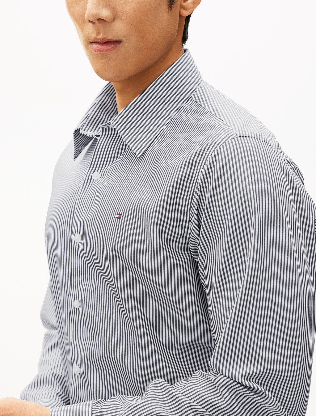 Non Iron Stripe Long Sleeve Shirt, Desert Sky / Stripes, hi-res