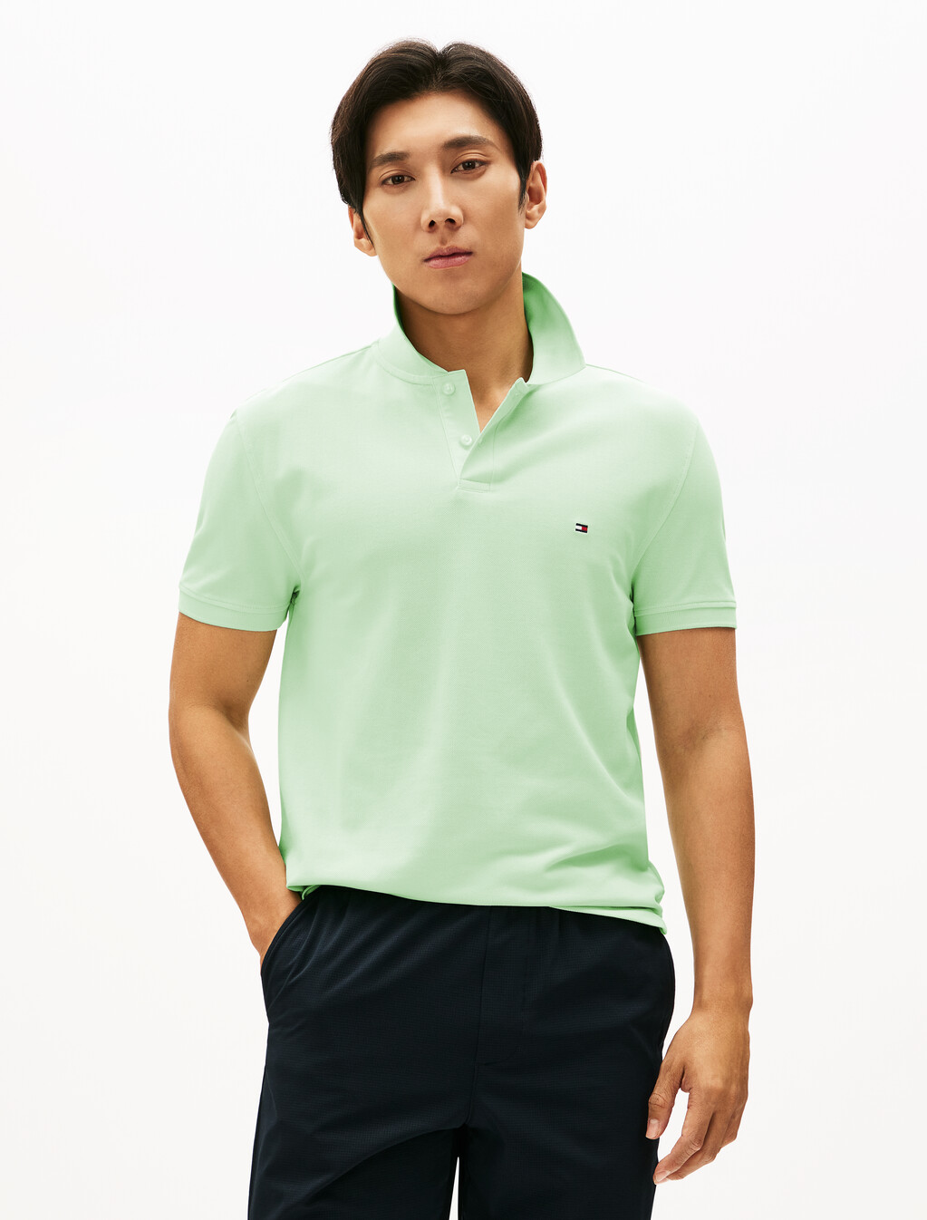 1985 標準版型 Polo 衫, Opal Green, hi-res