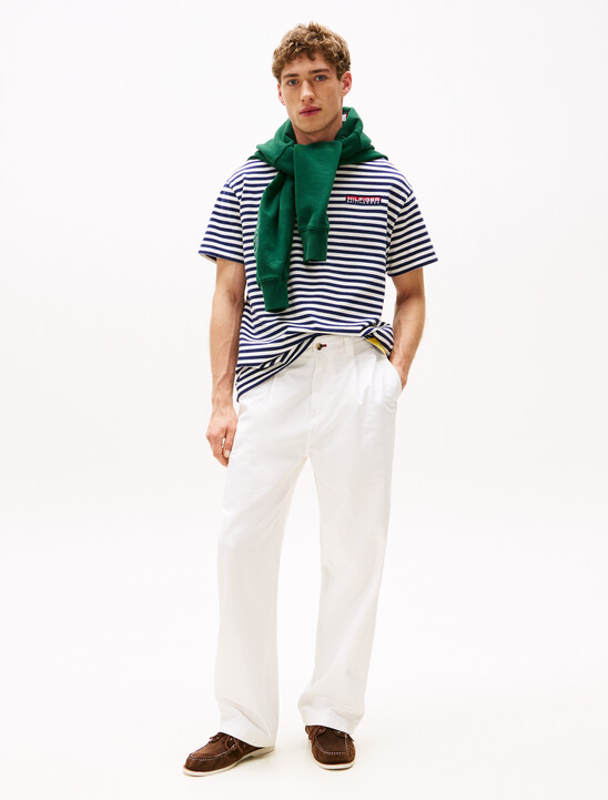 Hilfiger Sailing 航海風布列塔尼條紋寬鬆 T 恤