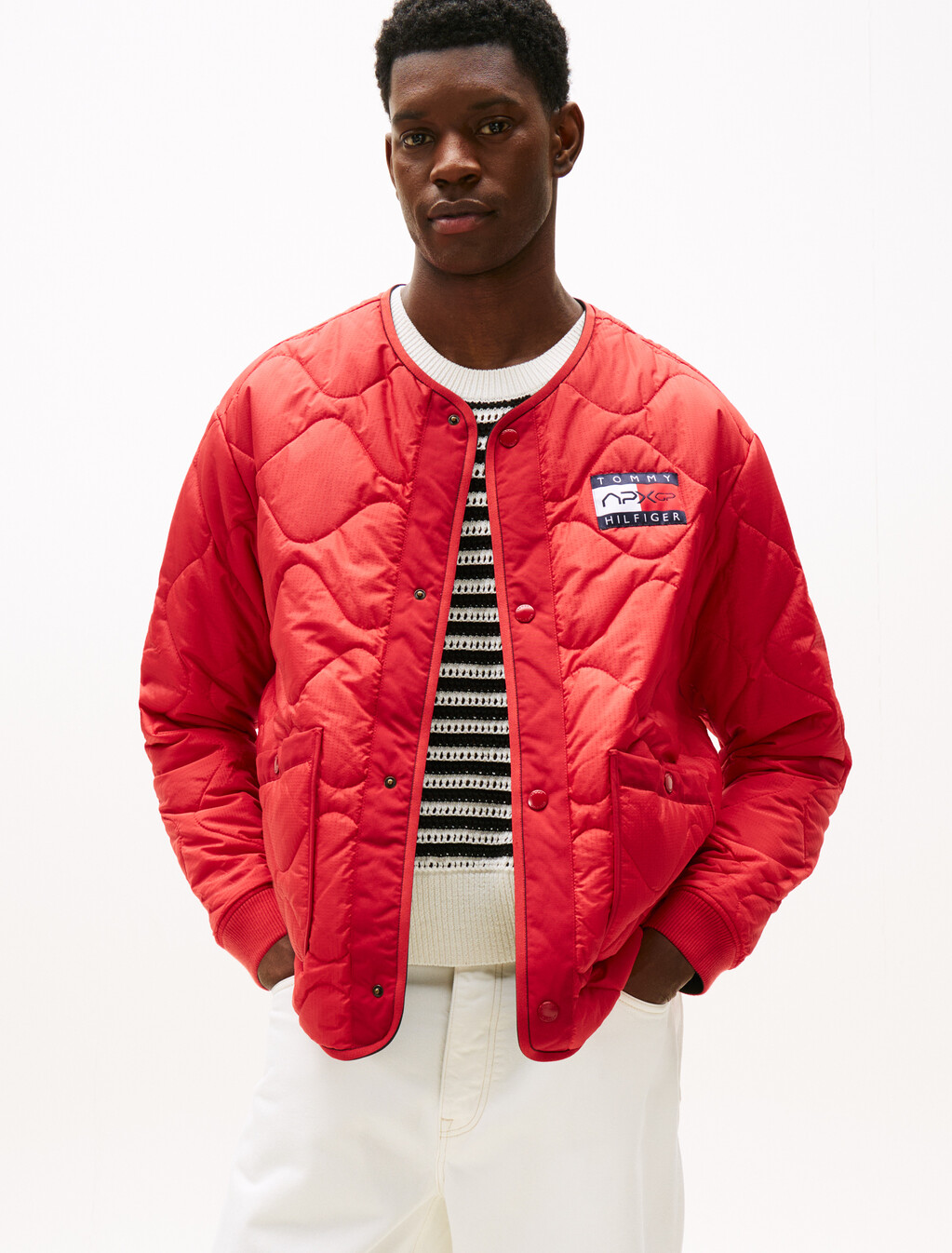 The APXGP Collection Quilted Reversible Liner Jacket, Primary Red, hi-res