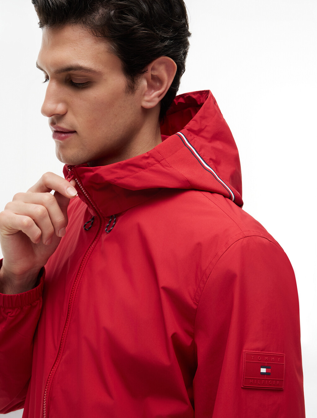 Hooded Jacket, Medium Red, hi-res