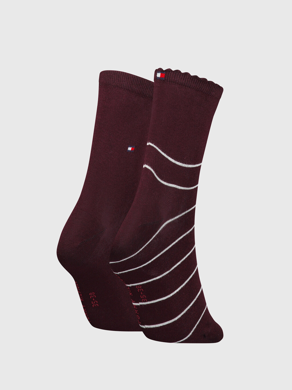 Tommy Hilfiger Breton Stripe Short Socks 2 Pack, 004, hi-res