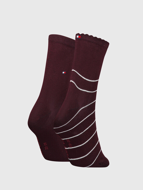 Tommy Hilfiger Breton Stripe Short Socks 2 Pack
