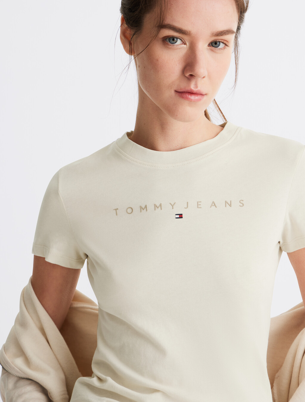 Small Linear Logo T-Shirt, Newsprint, hi-res
