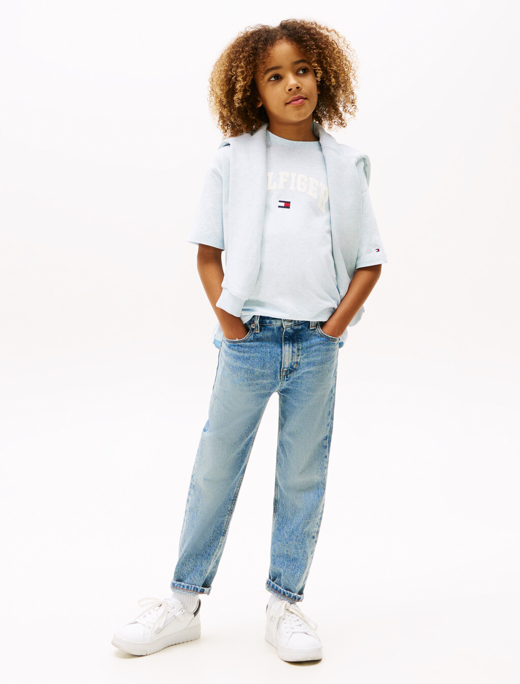 Varsity Logo T-Shirt, Breezy Blue Heather, hi-res
