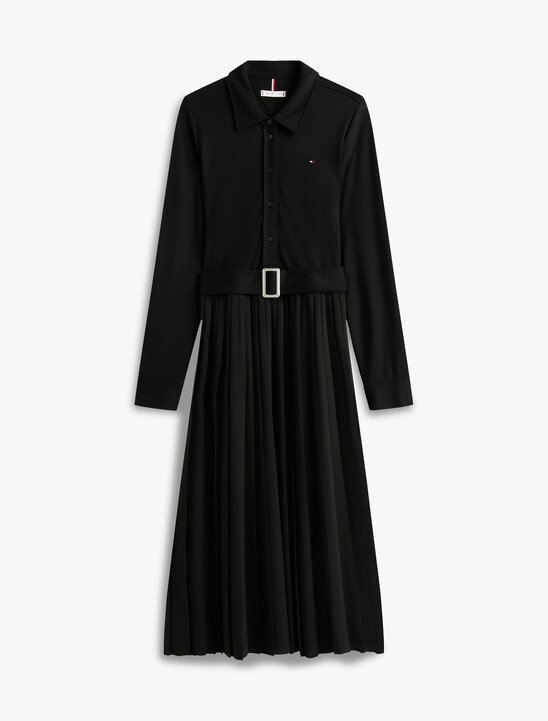 Interlock Mix Media Polo Dress