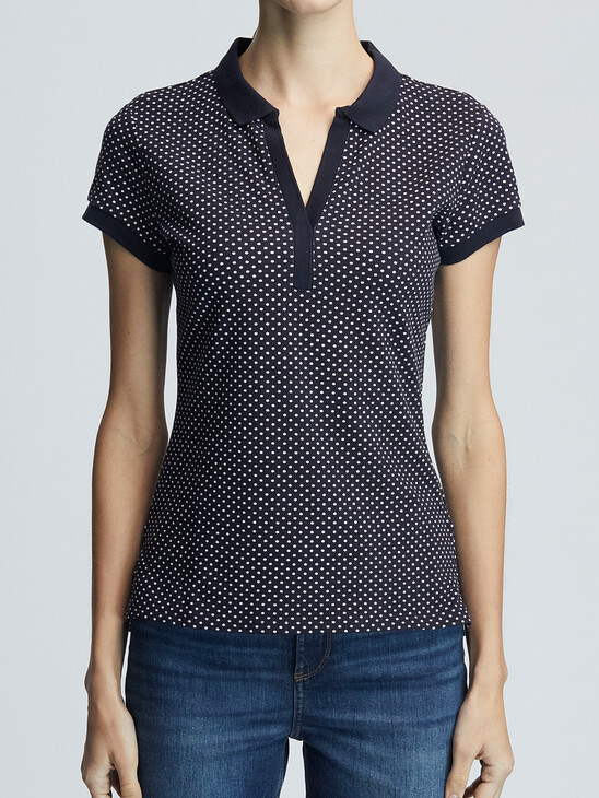 Zumba Polka Dot Slim Polo