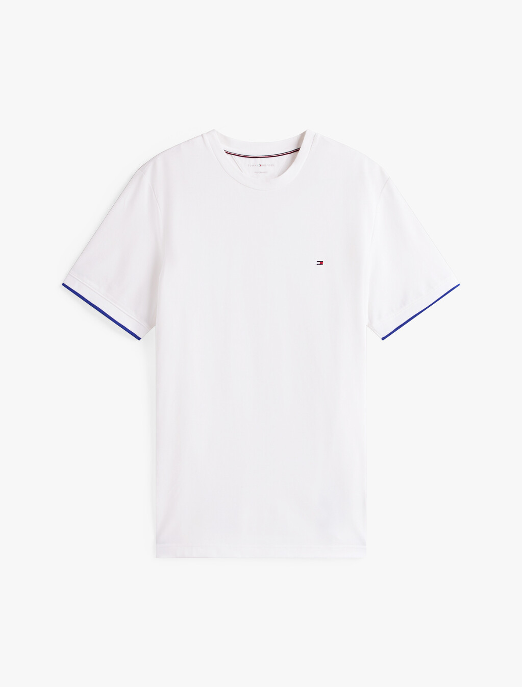Flex 彈性速乾飾邊 T 恤, White, hi-res