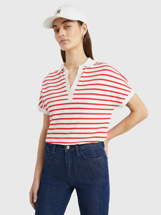 STRIPE RELAXED FIT POLO