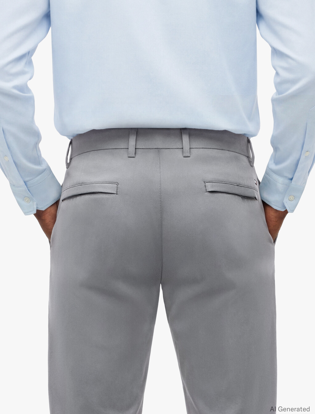 Performance Denton Tech Straight Chinos, Grey Asphalt, hi-res