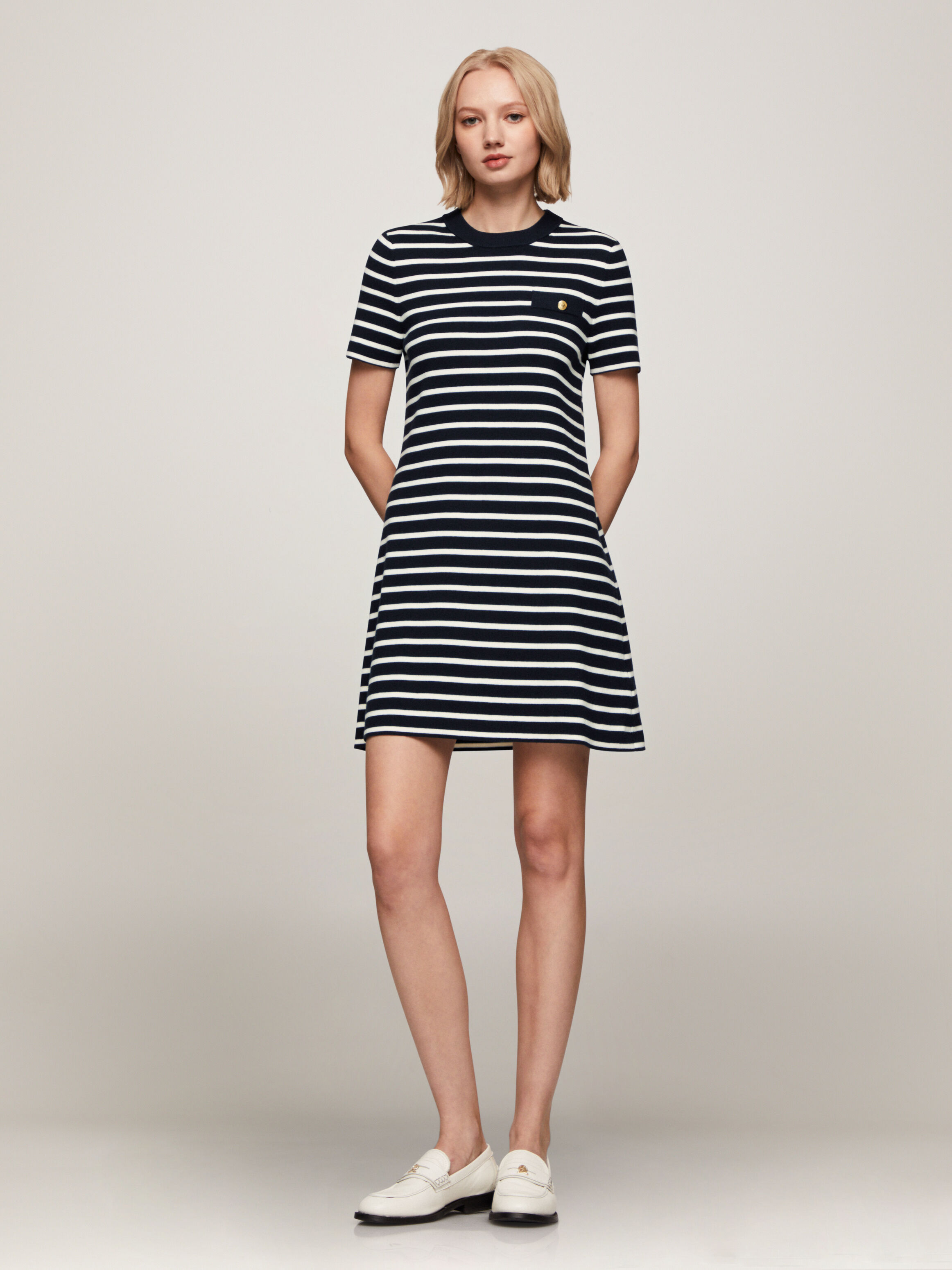 Tommy hilfiger dress striped on sale