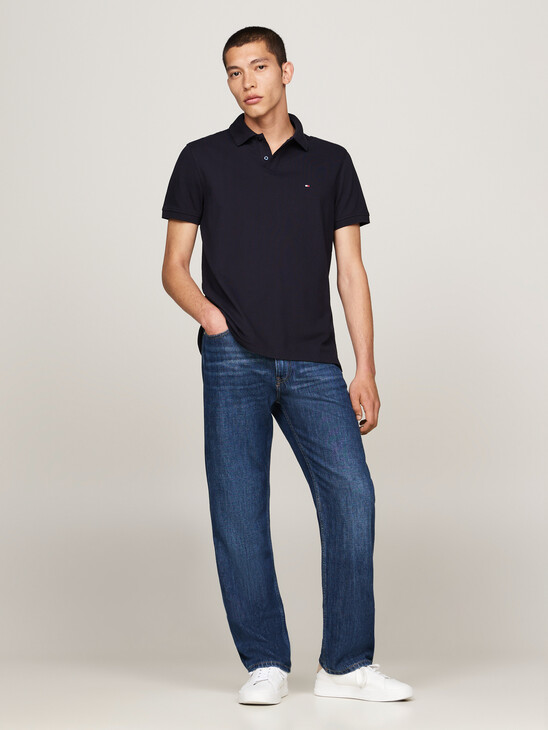 Colour-Blocked Back Regular Polo Shirt