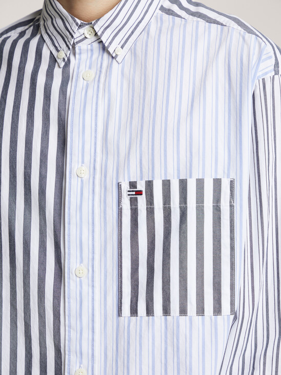 Oversized Stripe Mix Shirt