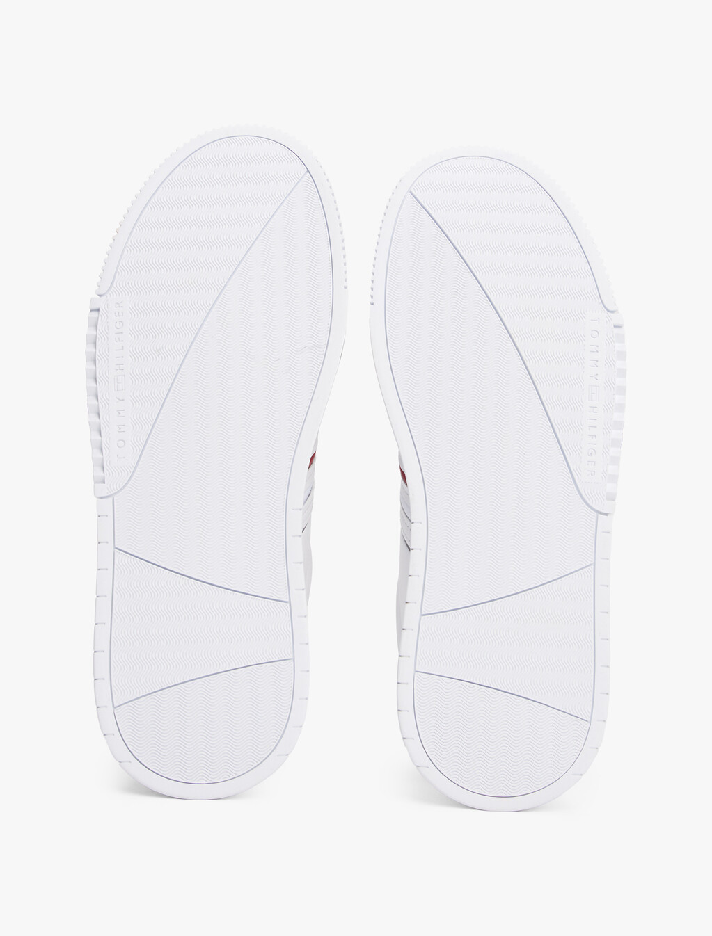 Leather Debossed Logo Trainers, White, hi-res