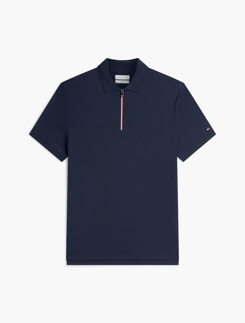 Fluid Cotton 標準版型 Polo 衫, Navy Blue, hi-res