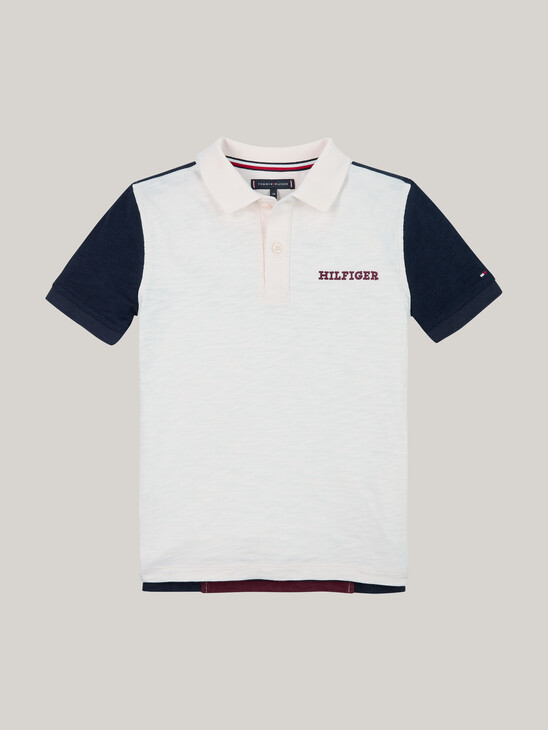 Hilfiger Monotype Colour-Blocked Regular Polo Shirt