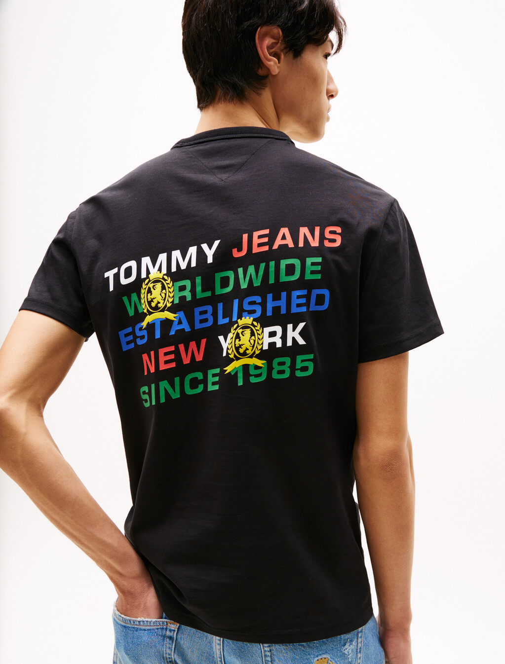 Back Graphic Logo T-Shirt, Black, hi-res
