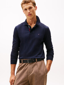 Mercerized Jacquard Polo, Desert Sky, hi-res