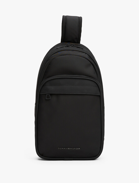 Metal Logo Sling Bag
