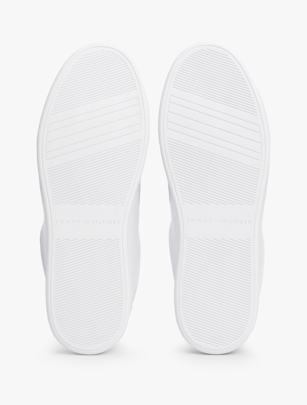 Essential Leather Court Trainers, White, hi-res