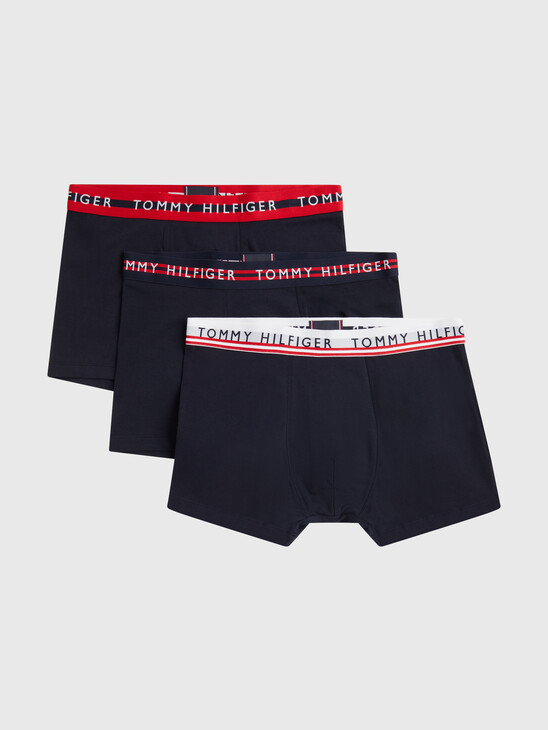 3 Pack Logo Waistband Trunks