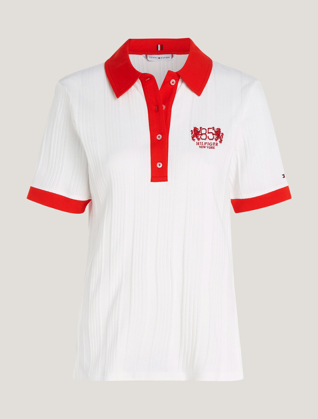 1985 系列 TH Crest 常規 Polo 恤, Ecru, hi-res