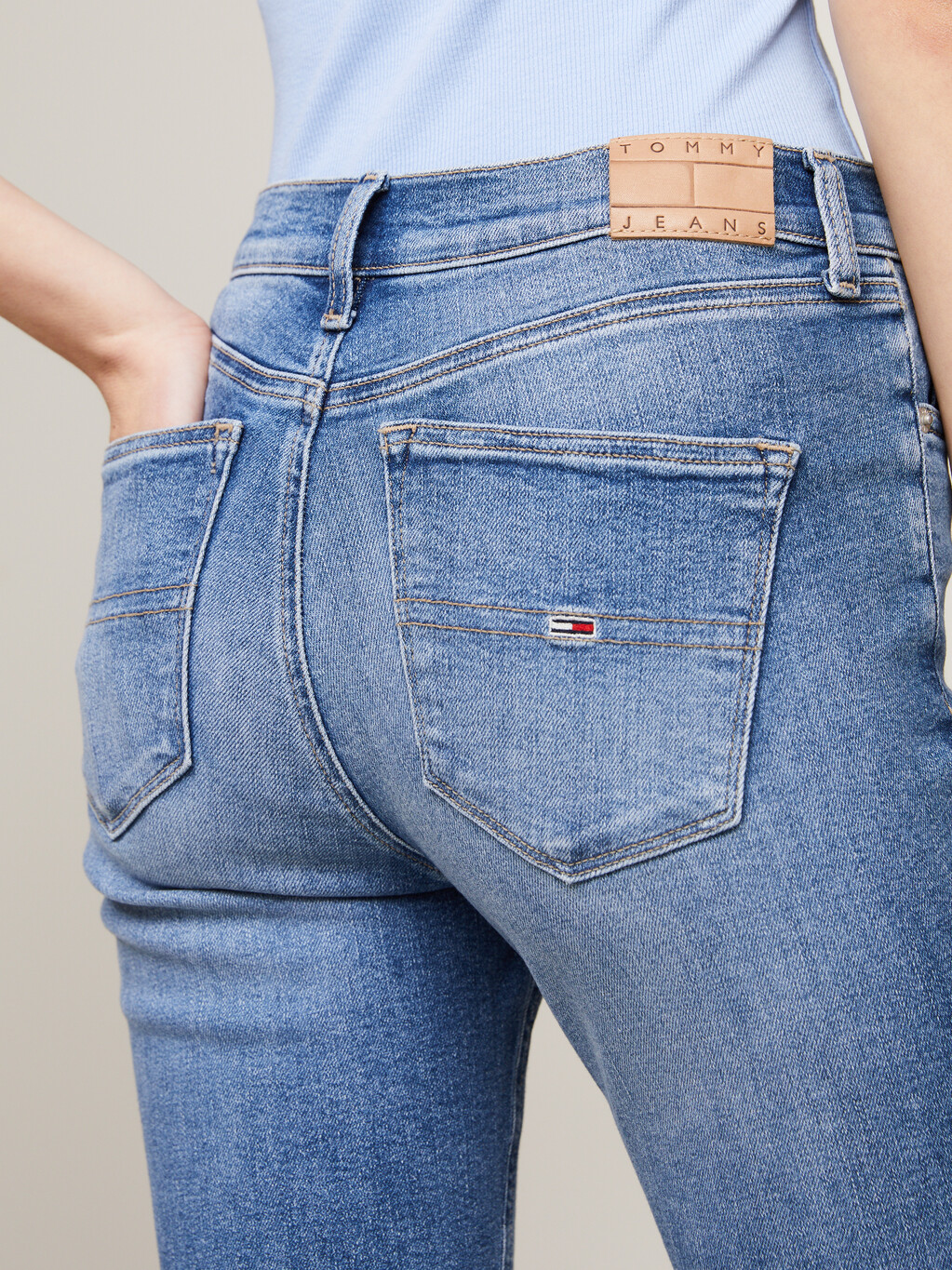 Nora Mid Rise Skinny Faded Jeans, Denim Medium, hi-res