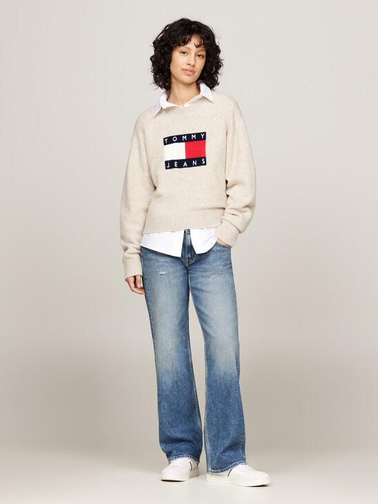 Mélange Relaxed Jumper with Wool